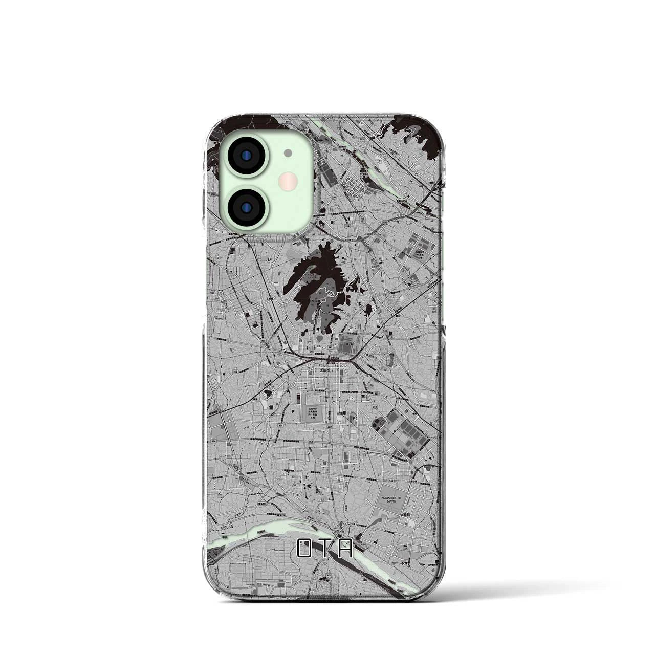 【太田(群馬県)】地図柄iPhoneケース(クリアタイプ)