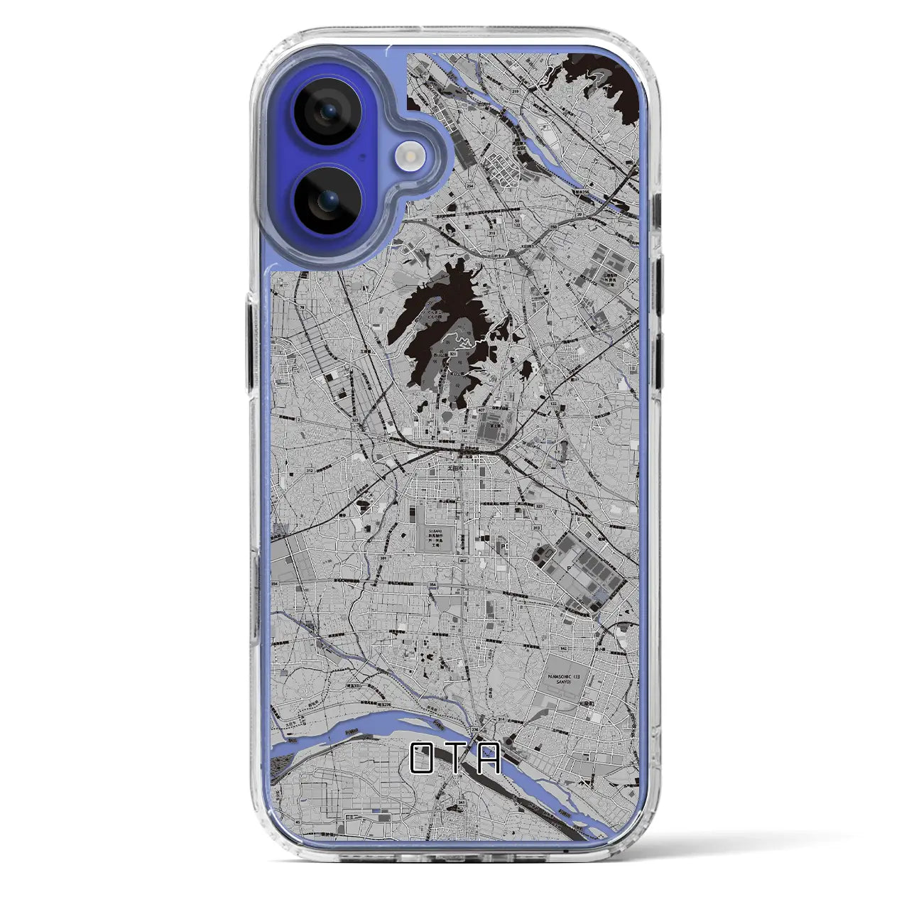 【太田(群馬県)】地図柄iPhoneケース(MagSafeタイプ)