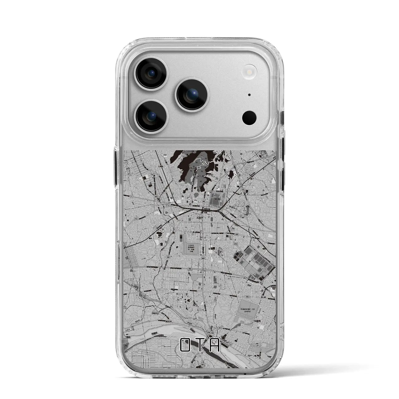 【太田(群馬県)】地図柄iPhoneケース(MagSafeタイプ)