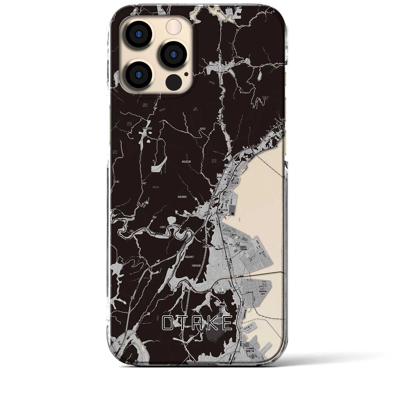 【大竹(広島県)】地図柄iPhoneケース(クリアタイプ)