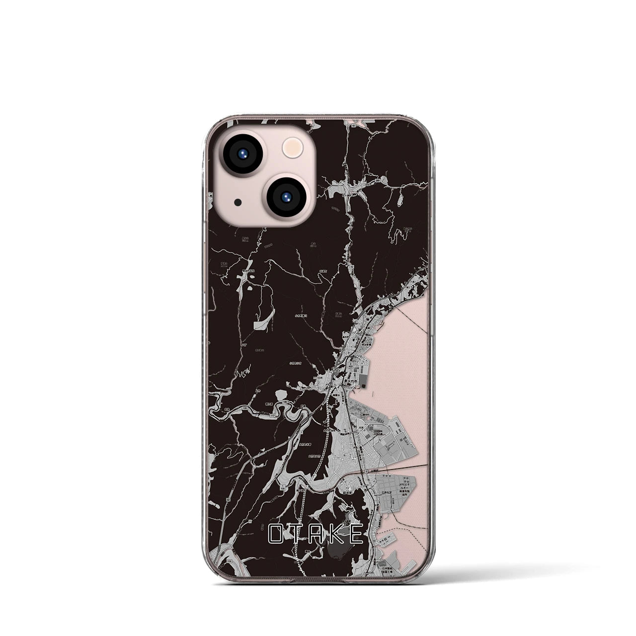 【大竹(広島県)】地図柄iPhoneケース(クリアタイプ)