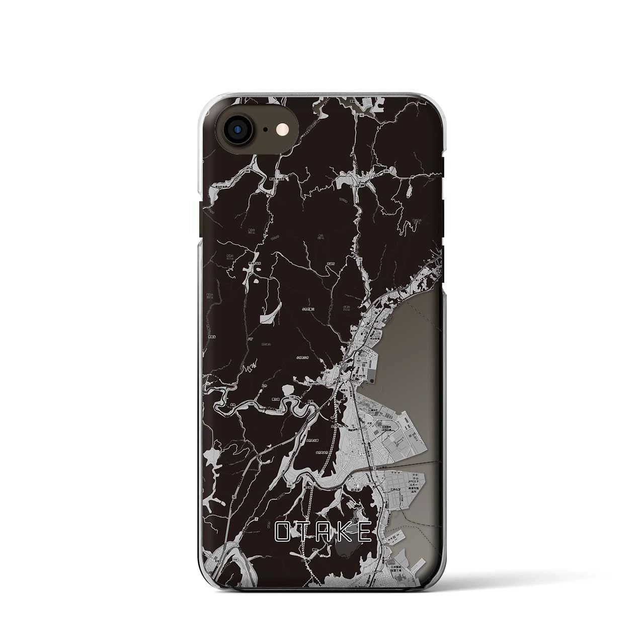 【大竹(広島県)】地図柄iPhoneケース(クリアタイプ)