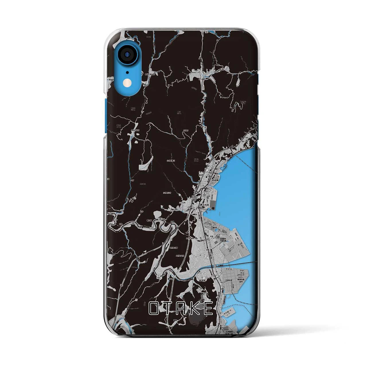 【大竹(広島県)】地図柄iPhoneケース(クリアタイプ)