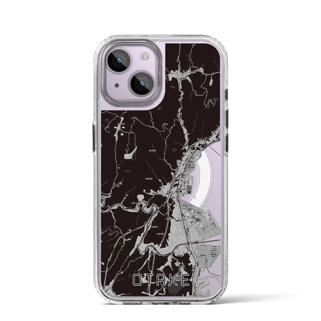 【大竹(広島県)】地図柄iPhoneケース(MagSafeタイプ)