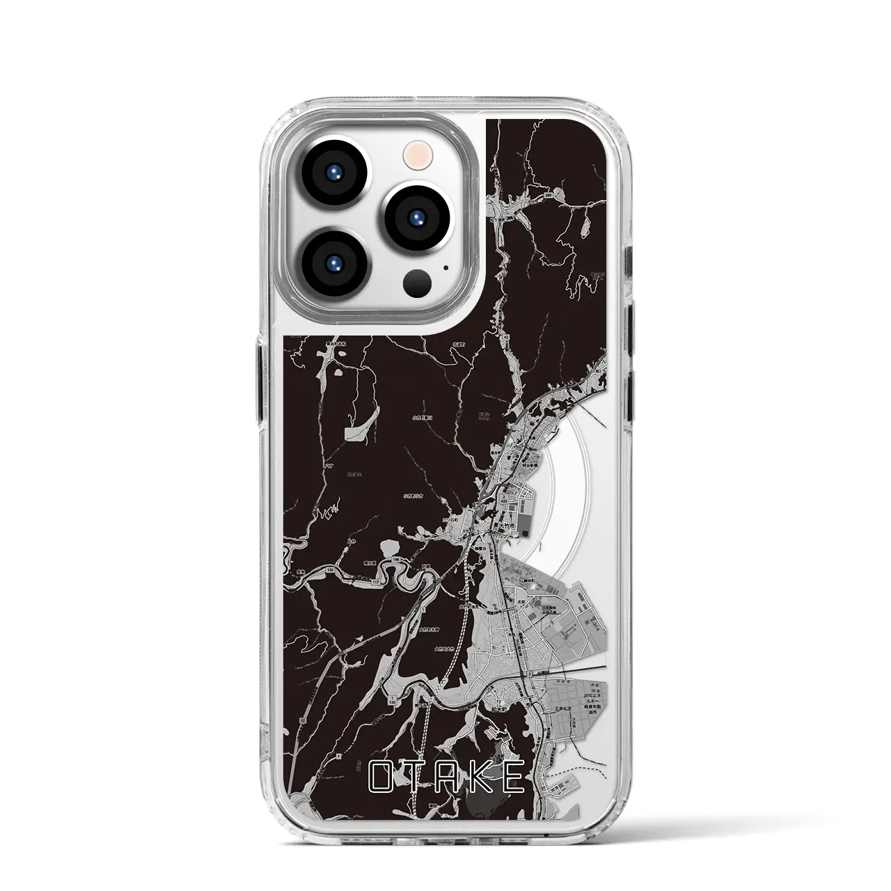 【大竹(広島県)】地図柄iPhoneケース(MagSafeタイプ)