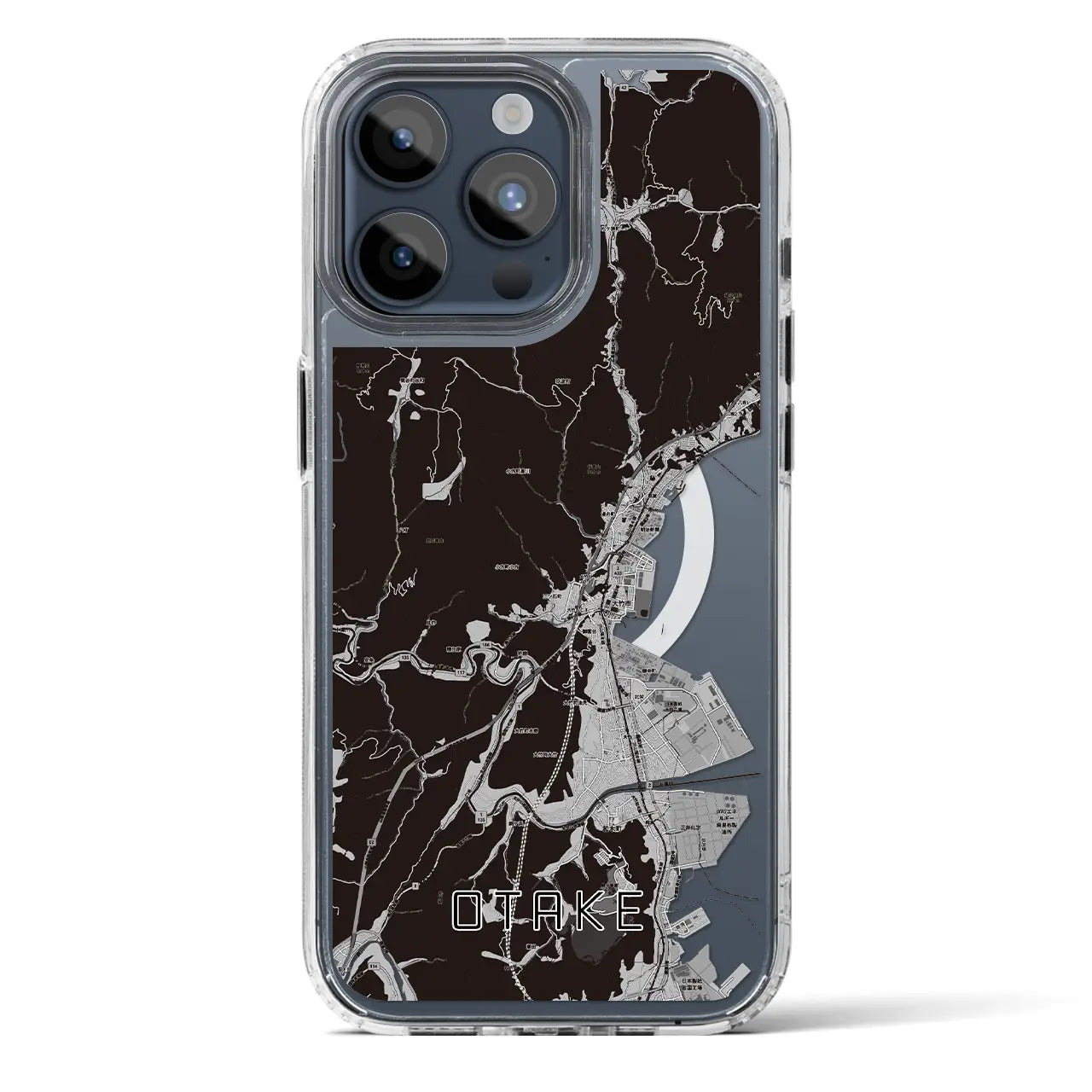 【大竹(広島県)】地図柄iPhoneケース(MagSafeタイプ)