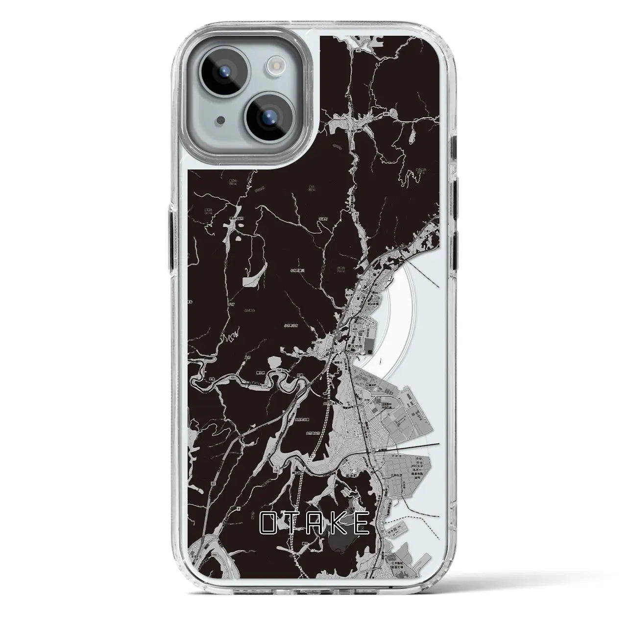 【大竹(広島県)】地図柄iPhoneケース(MagSafeタイプ)