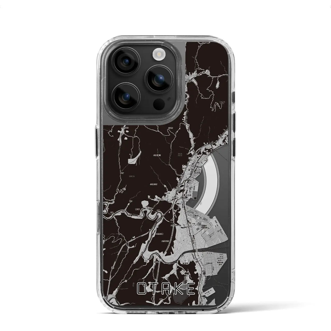 【大竹(広島県)】地図柄iPhoneケース(MagSafeタイプ)