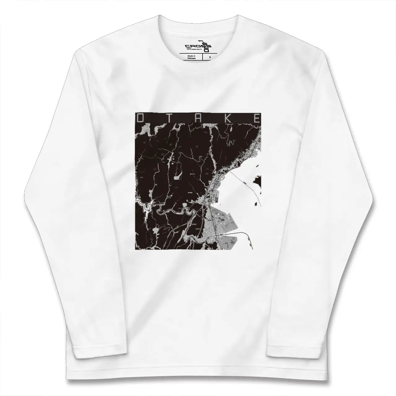 【大竹(広島県)】地図柄ロングスリーブTシャツ