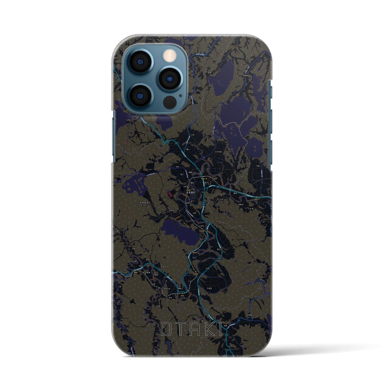 【大多喜(千葉県)】地図柄iPhoneケース(バックカバータイプ)