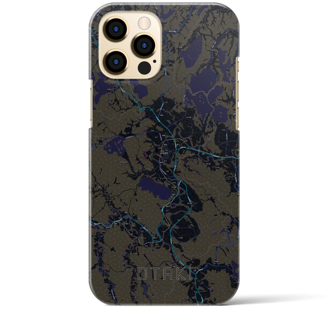【大多喜(千葉県)】地図柄iPhoneケース(バックカバータイプ)