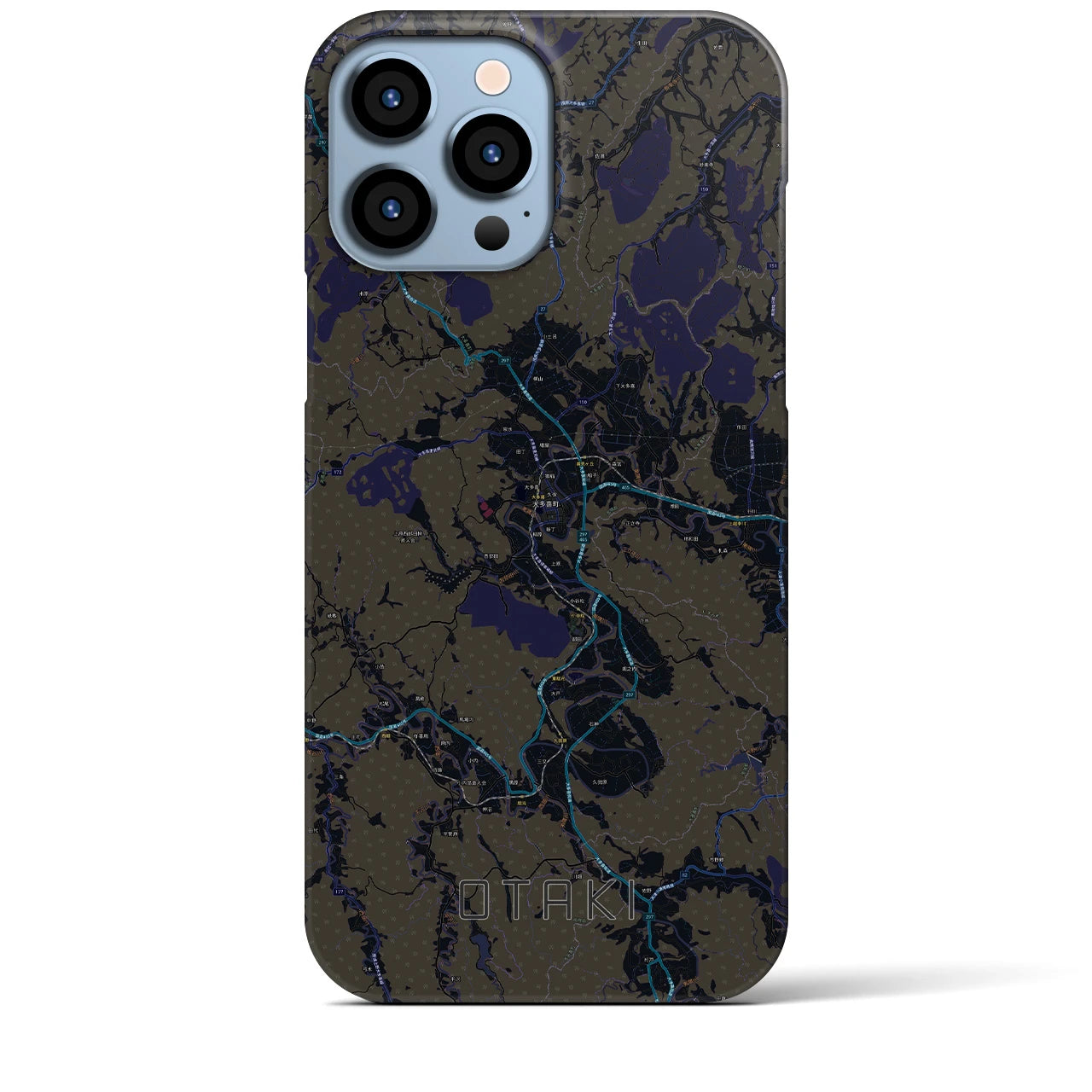 【大多喜(千葉県)】地図柄iPhoneケース(バックカバータイプ)