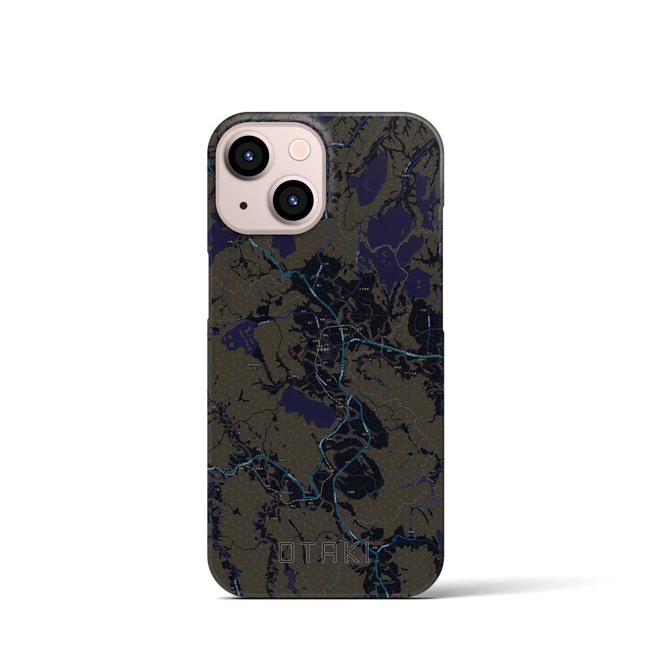 【大多喜(千葉県)】地図柄iPhoneケース(バックカバータイプ)