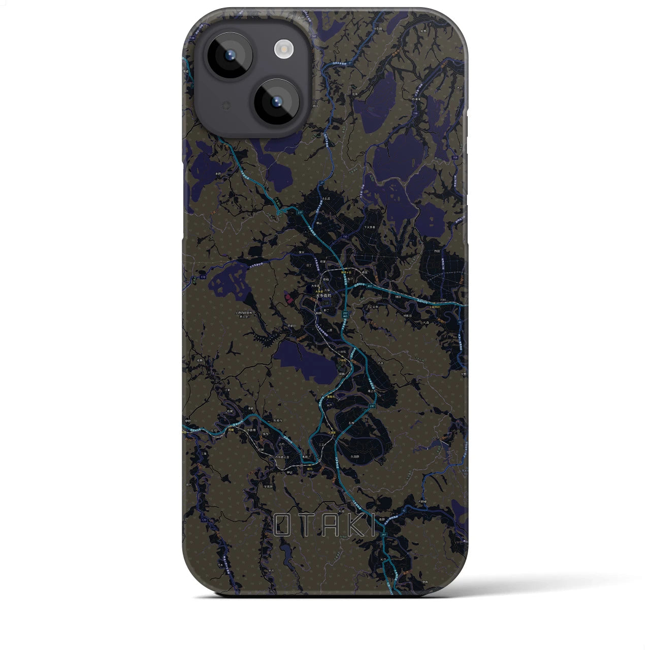 【大多喜(千葉県)】地図柄iPhoneケース(バックカバータイプ)