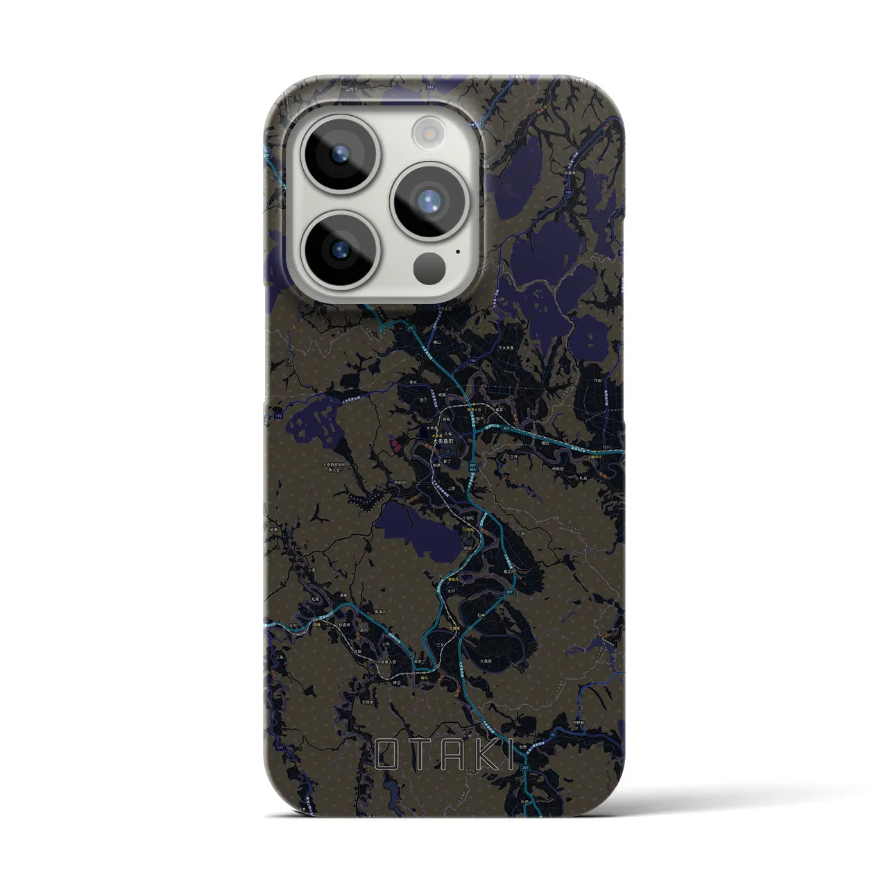 【大多喜(千葉県)】地図柄iPhoneケース(バックカバータイプ)