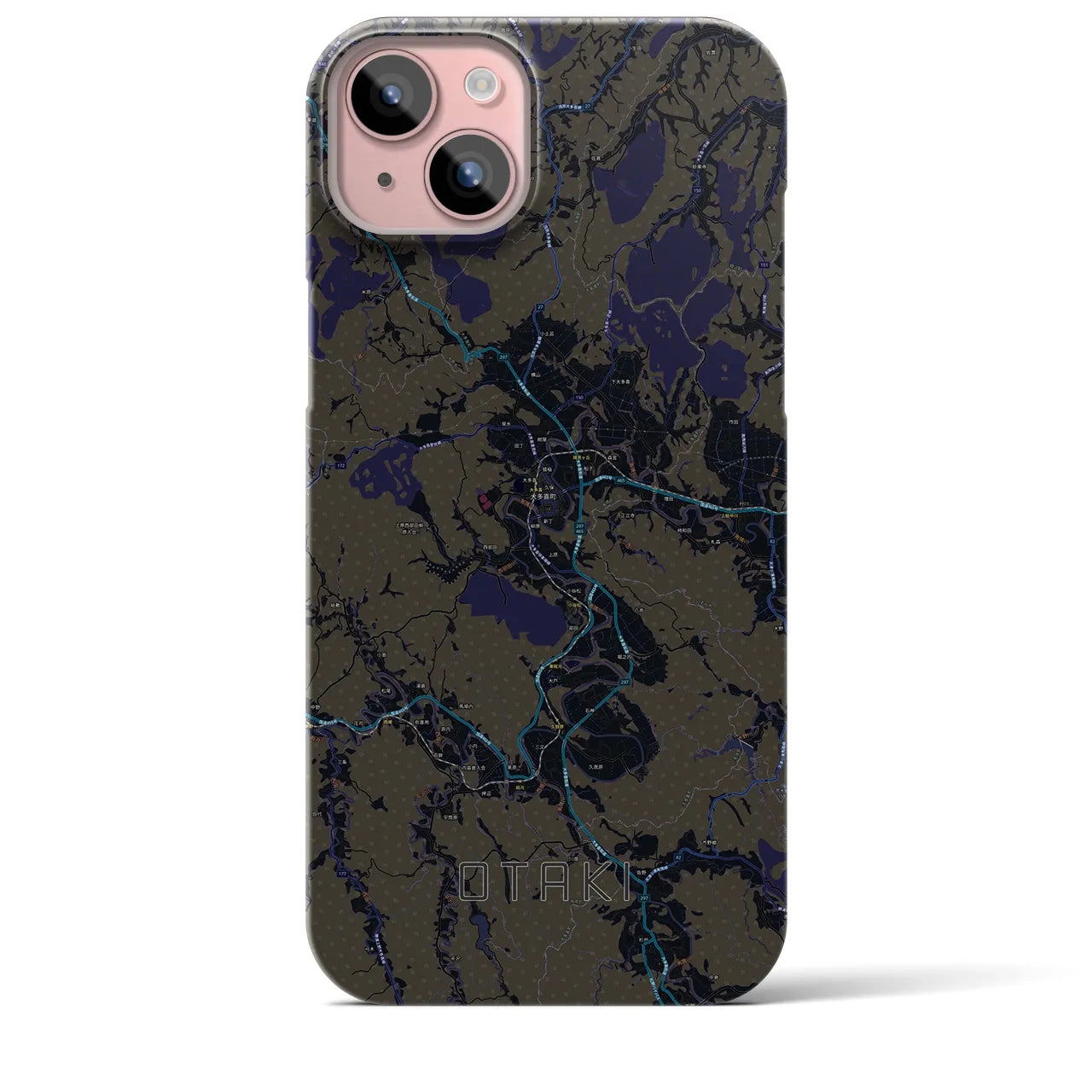 【大多喜(千葉県)】地図柄iPhoneケース(バックカバータイプ)