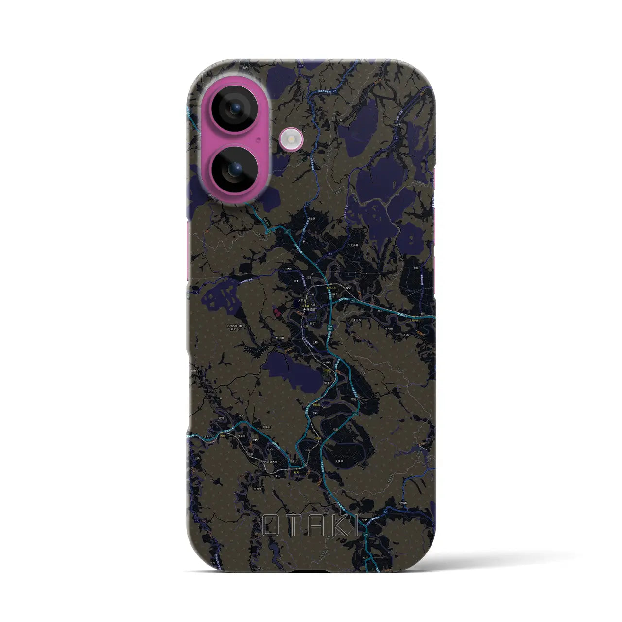 【大多喜(千葉県)】地図柄iPhoneケース(バックカバータイプ)