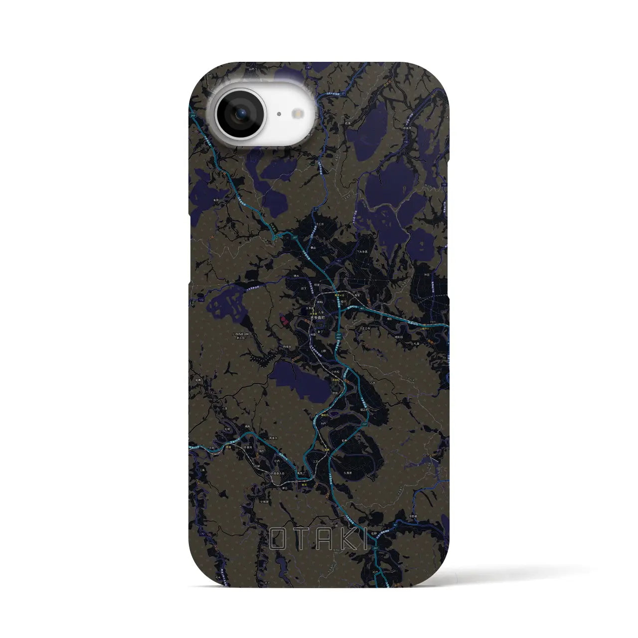 【大多喜(千葉県)】地図柄iPhoneケース(バックカバータイプ)