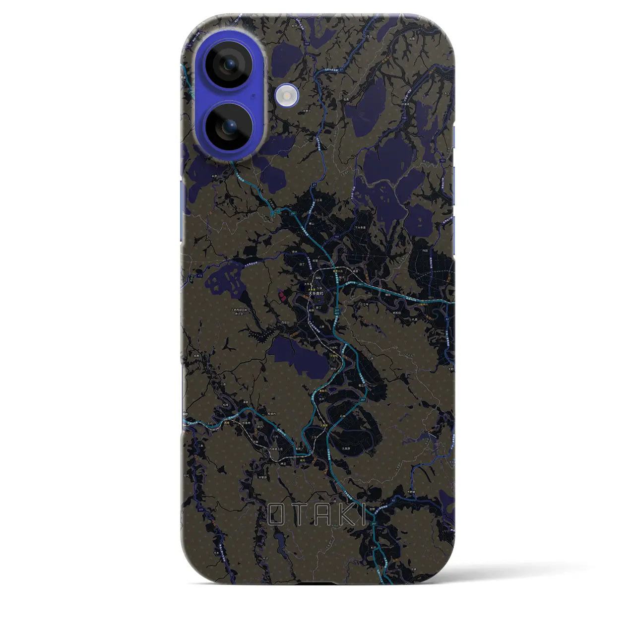 【大多喜(千葉県)】地図柄iPhoneケース(バックカバータイプ)