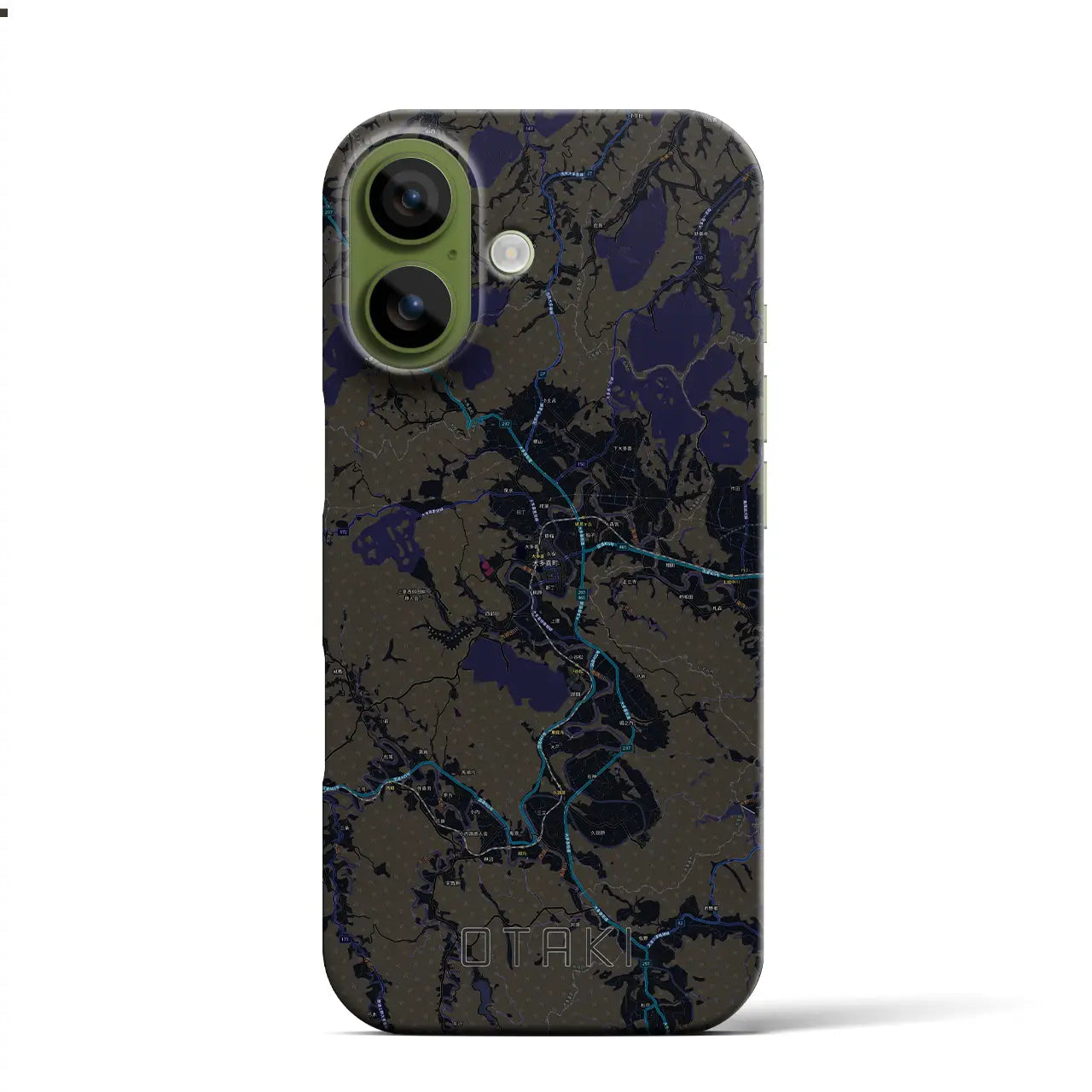 【大多喜(千葉県)】地図柄iPhoneケース(バックカバータイプ)