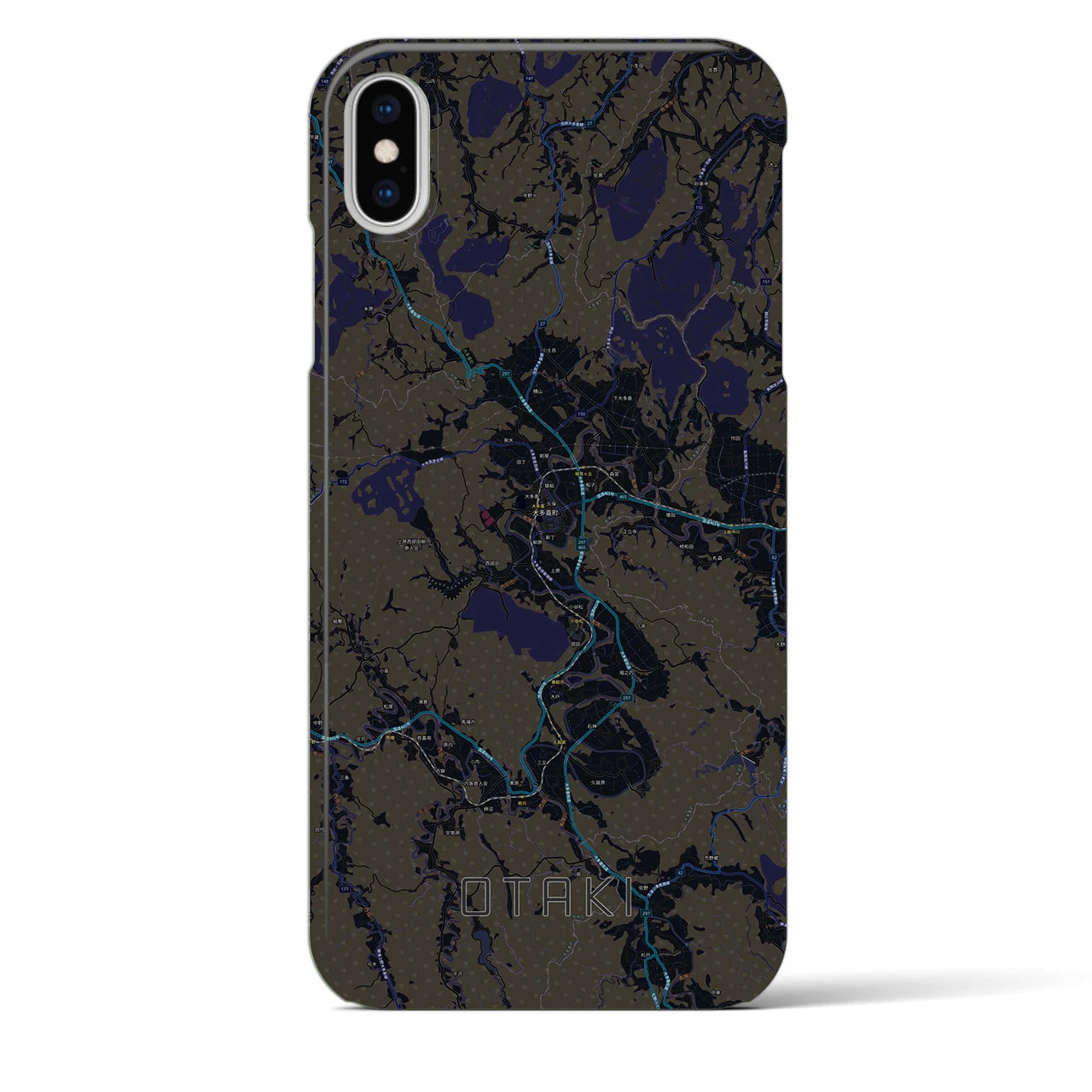 【大多喜(千葉県)】地図柄iPhoneケース(バックカバータイプ)