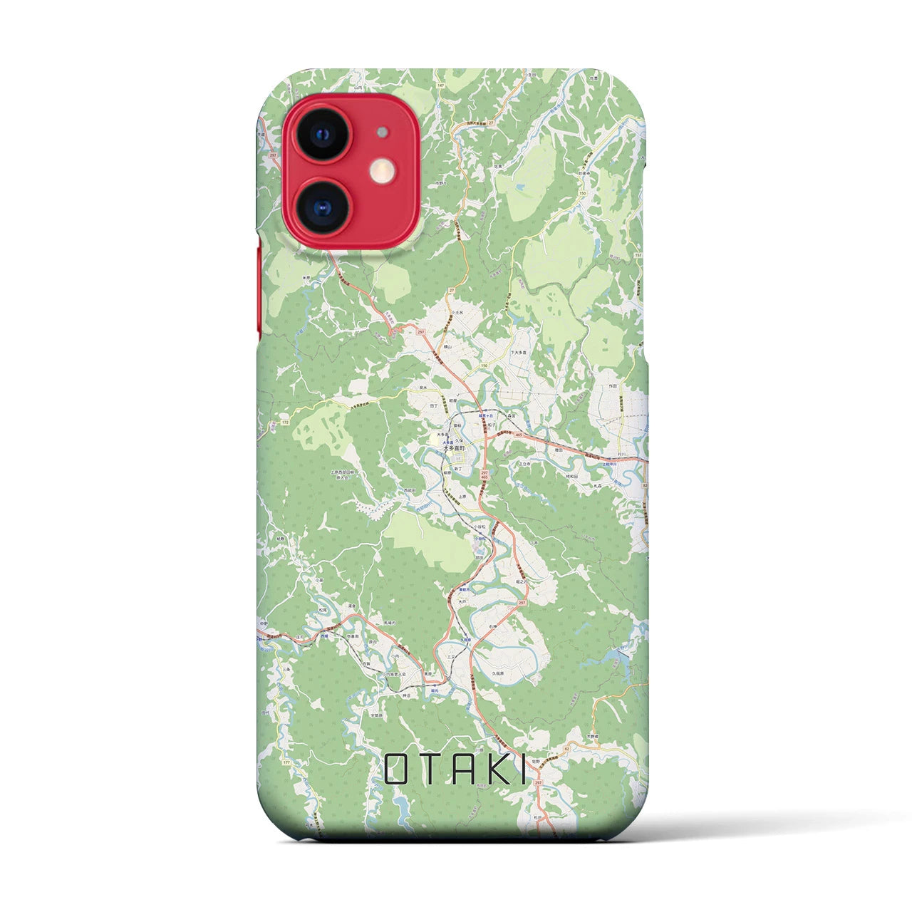 【大多喜(千葉県)】地図柄iPhoneケース(バックカバータイプ)