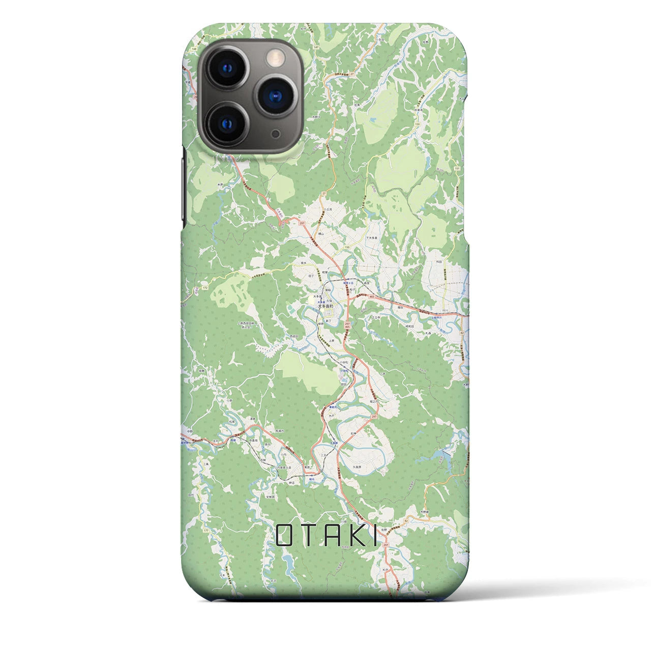 【大多喜(千葉県)】地図柄iPhoneケース(バックカバータイプ)