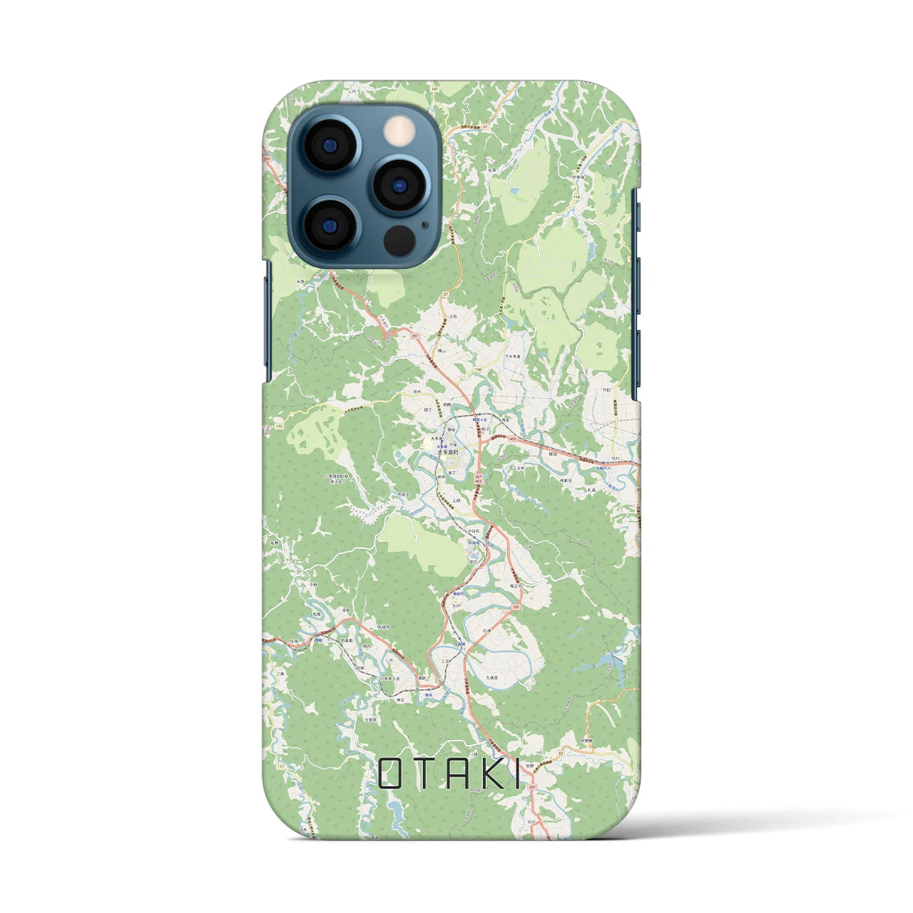 【大多喜(千葉県)】地図柄iPhoneケース(バックカバータイプ)
