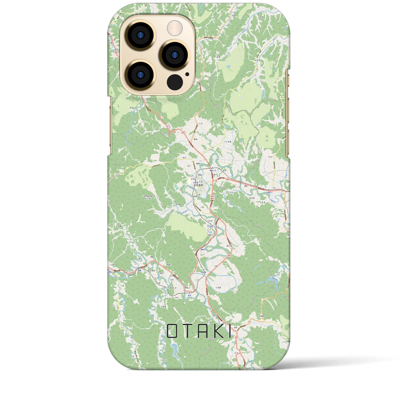 【大多喜(千葉県)】地図柄iPhoneケース(バックカバータイプ)