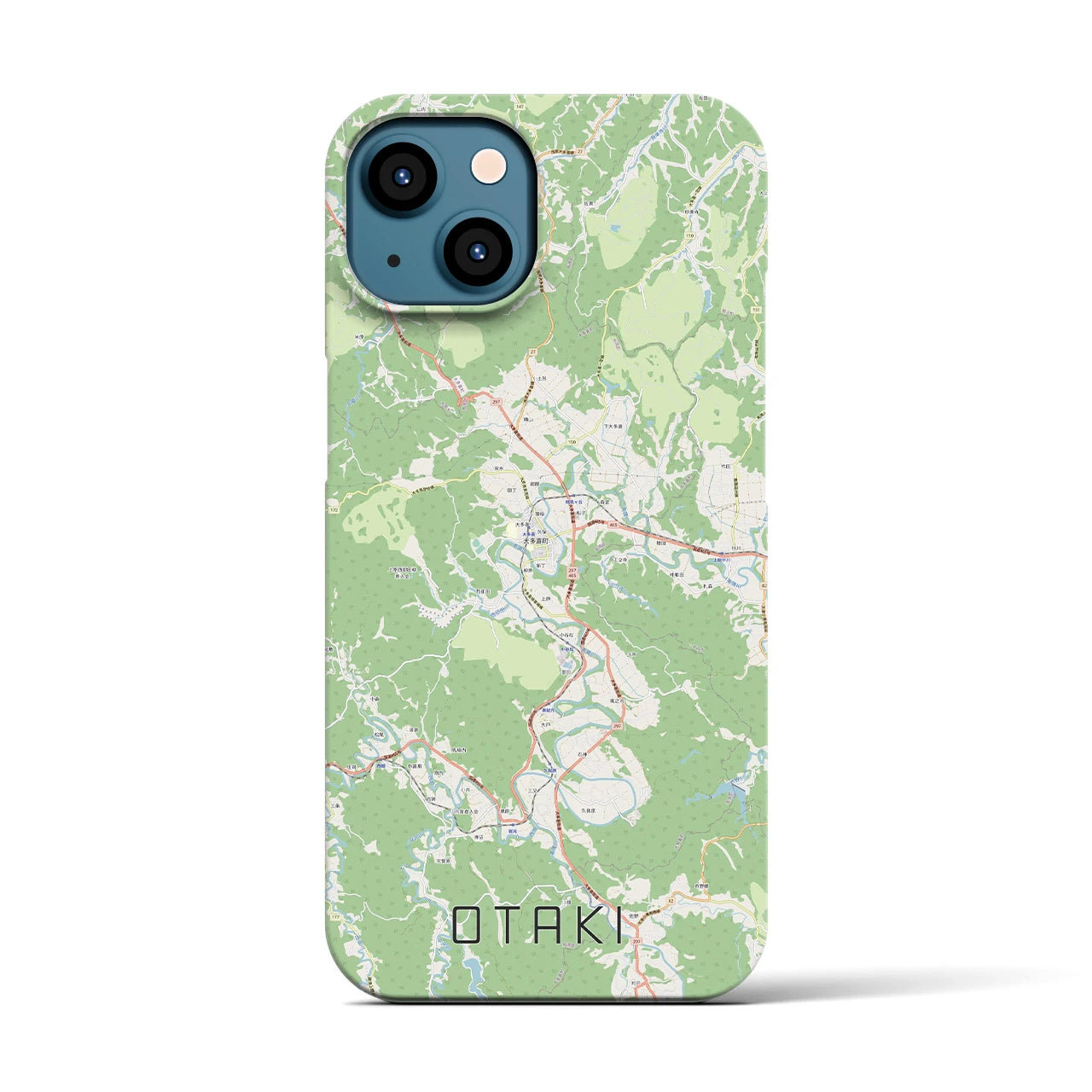【大多喜(千葉県)】地図柄iPhoneケース(バックカバータイプ)