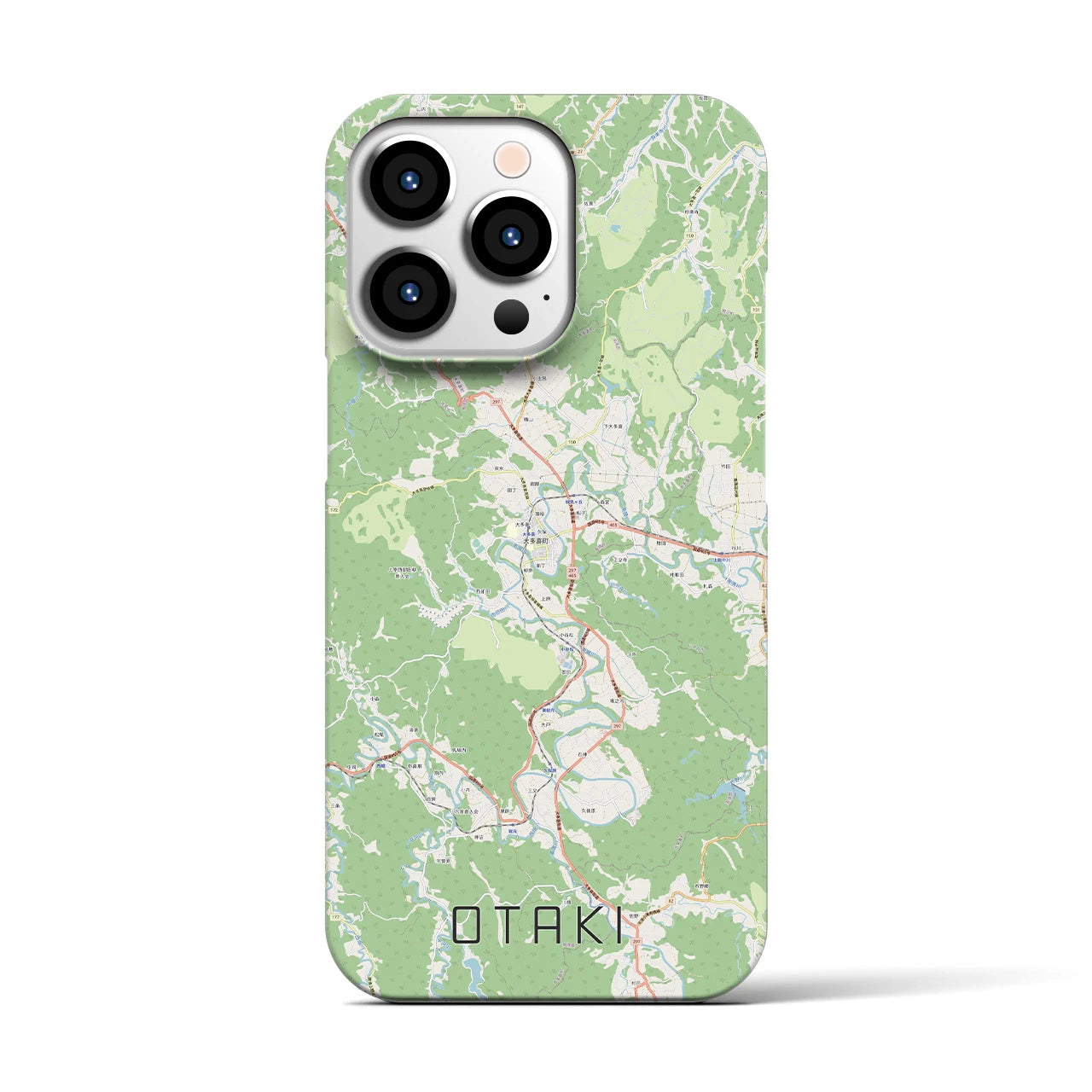 【大多喜(千葉県)】地図柄iPhoneケース(バックカバータイプ)