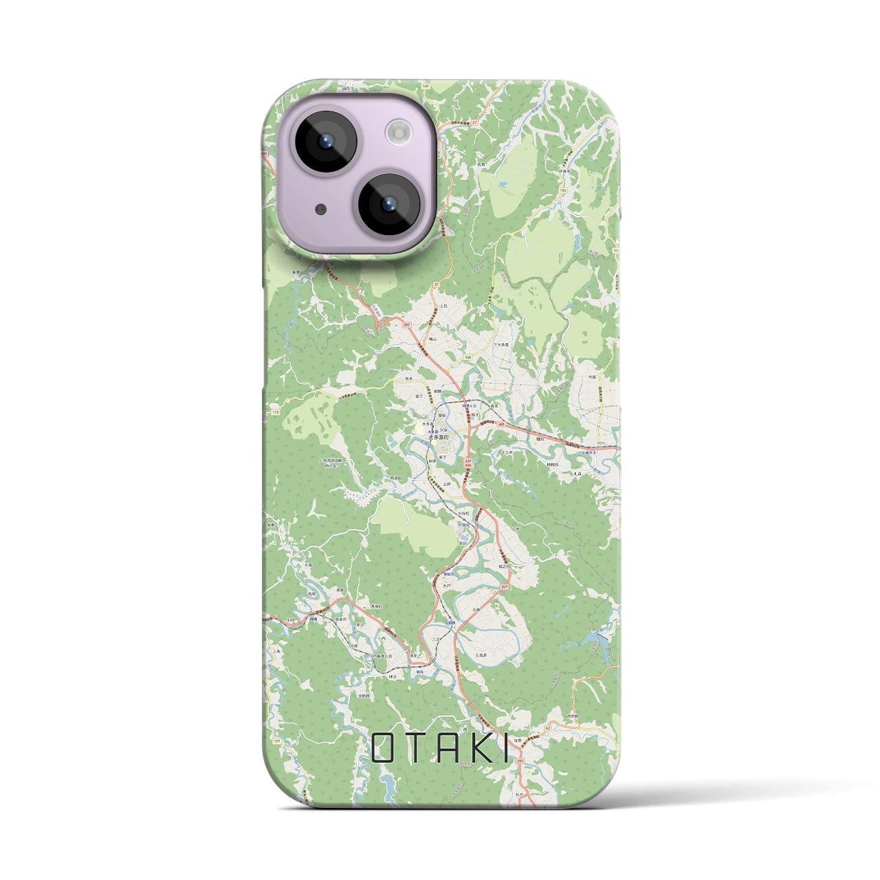 【大多喜(千葉県)】地図柄iPhoneケース(バックカバータイプ)