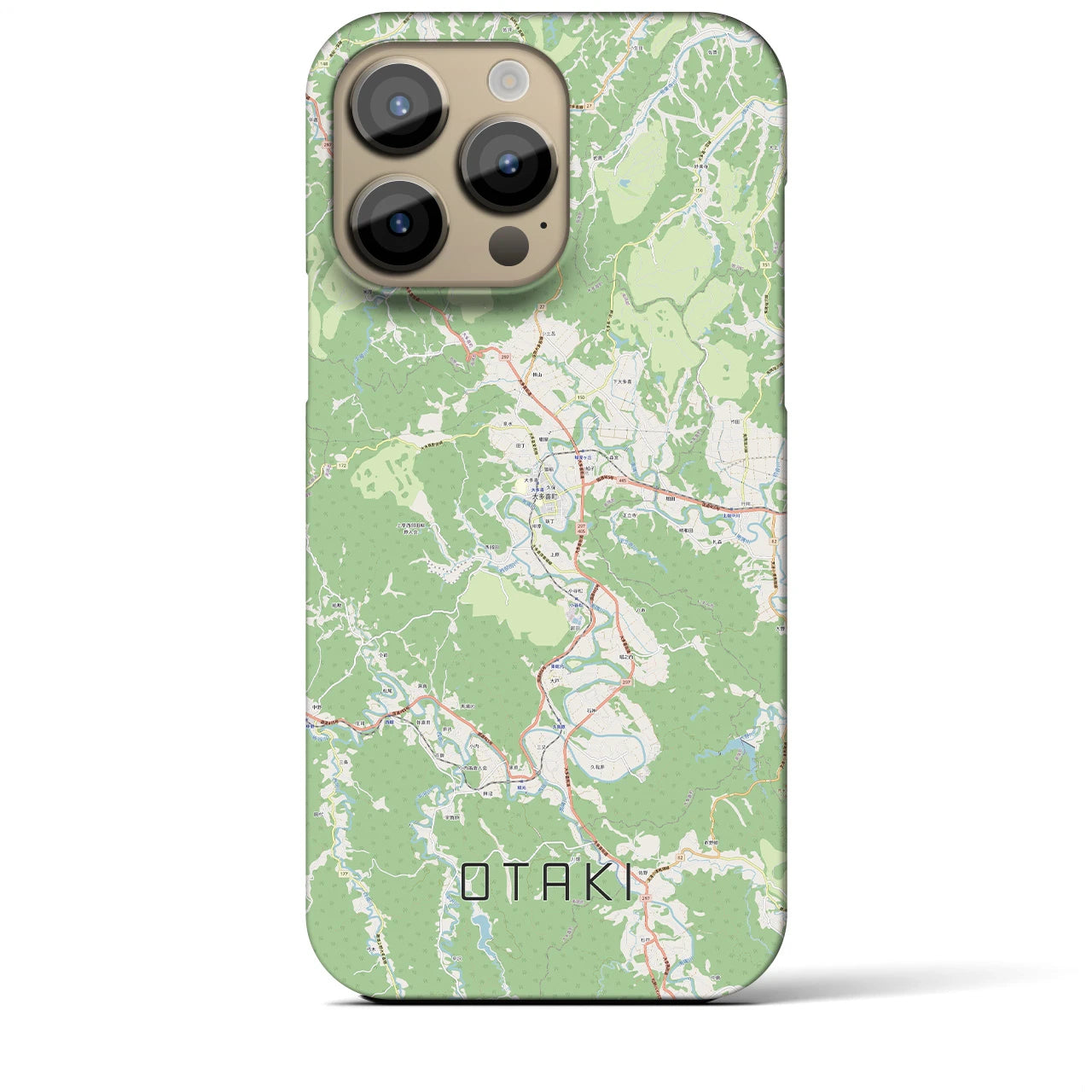 【大多喜(千葉県)】地図柄iPhoneケース(バックカバータイプ)