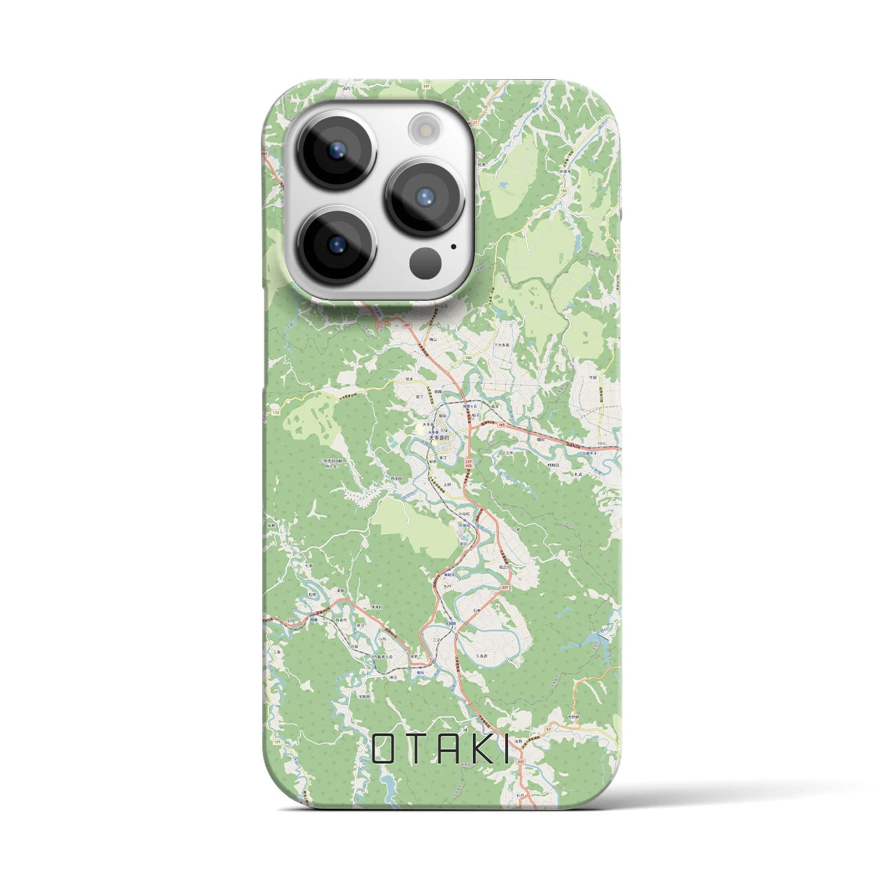 【大多喜(千葉県)】地図柄iPhoneケース(バックカバータイプ)