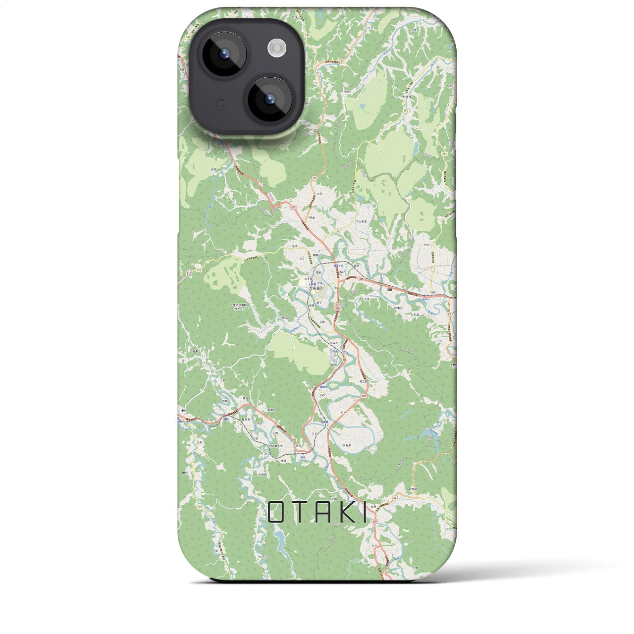 【大多喜(千葉県)】地図柄iPhoneケース(バックカバータイプ)