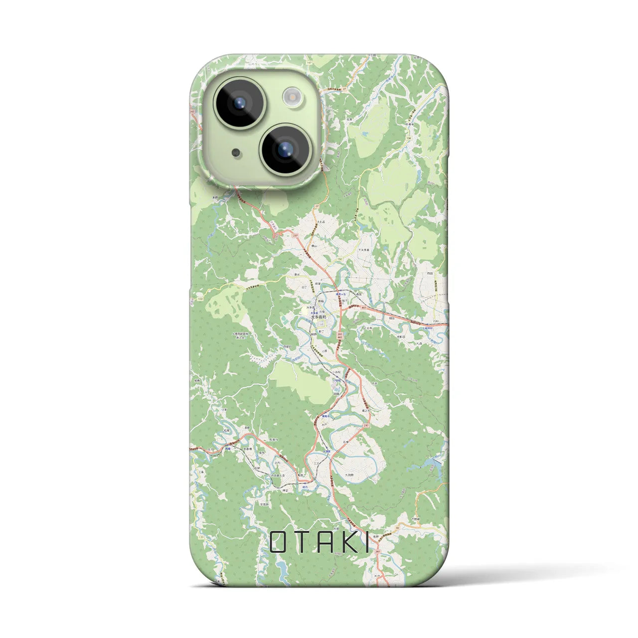 【大多喜(千葉県)】地図柄iPhoneケース(バックカバータイプ)