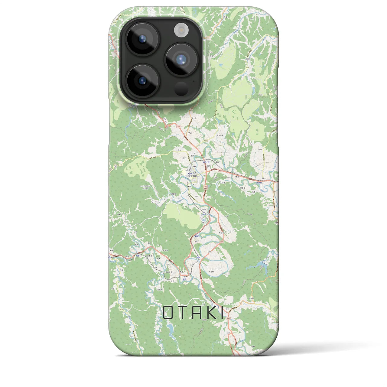 【大多喜(千葉県)】地図柄iPhoneケース(バックカバータイプ)