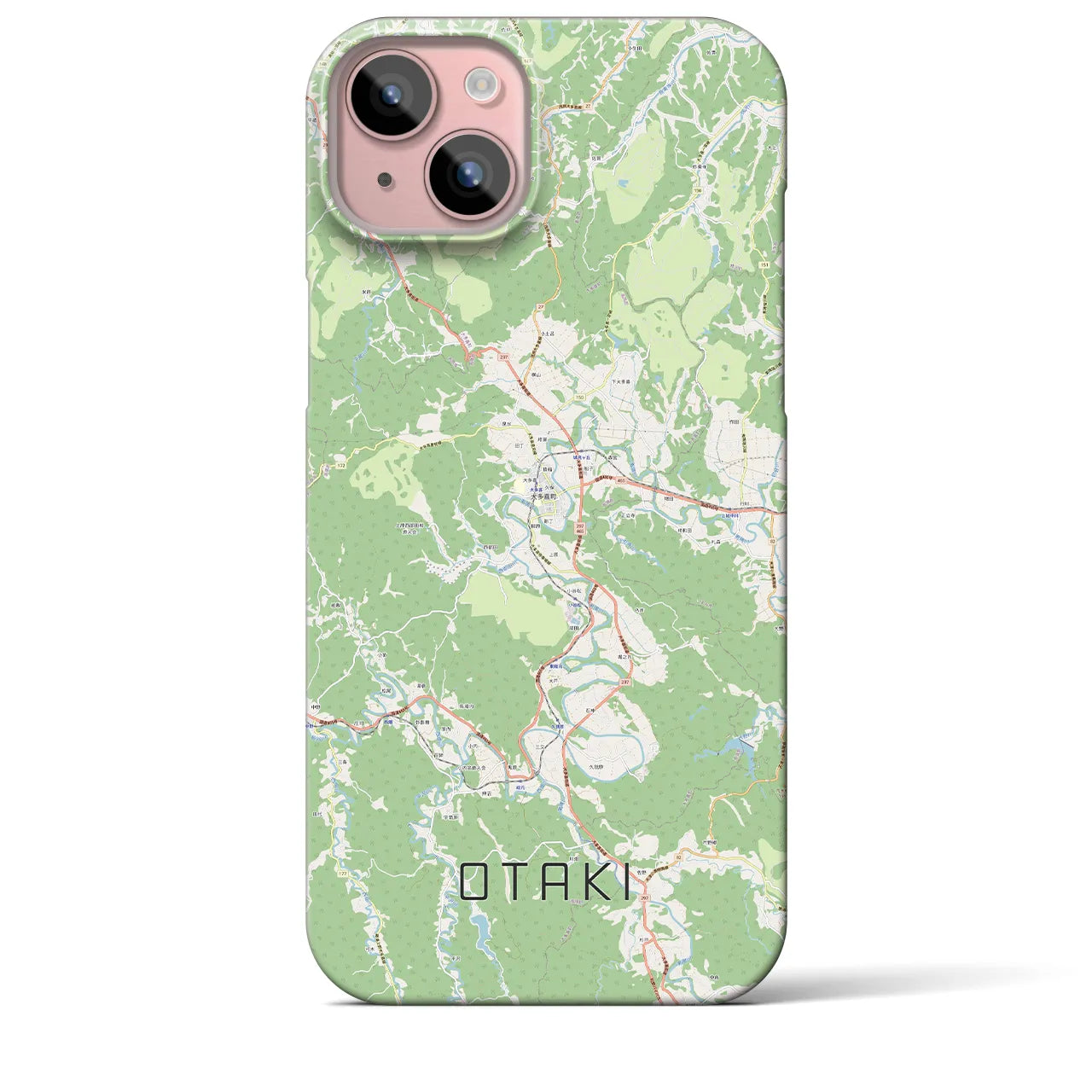 【大多喜(千葉県)】地図柄iPhoneケース(バックカバータイプ)