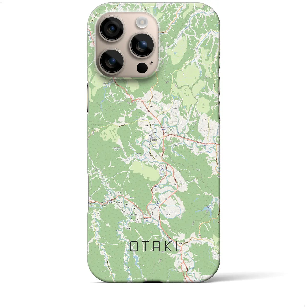 【大多喜(千葉県)】地図柄iPhoneケース(バックカバータイプ)