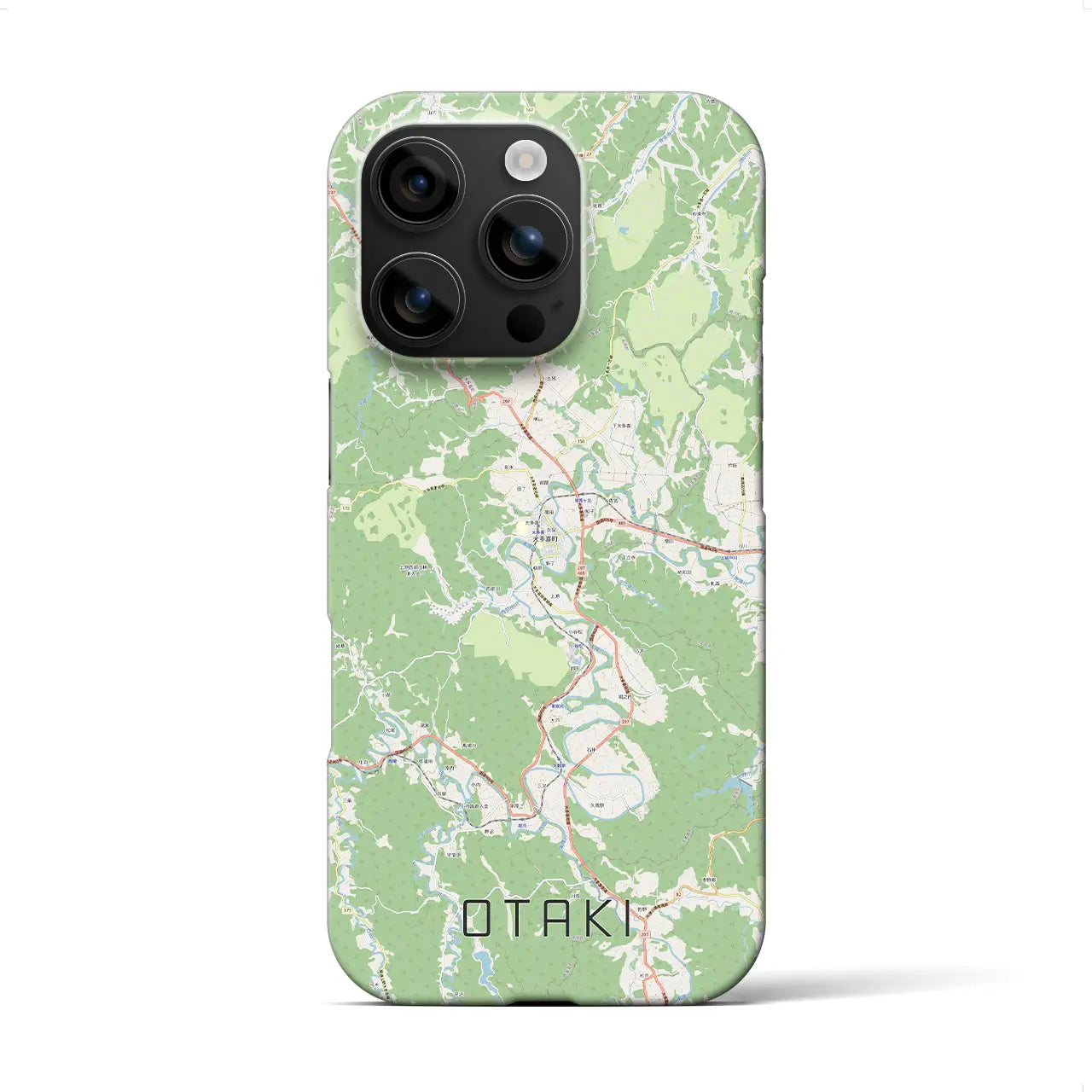 【大多喜(千葉県)】地図柄iPhoneケース(バックカバータイプ)