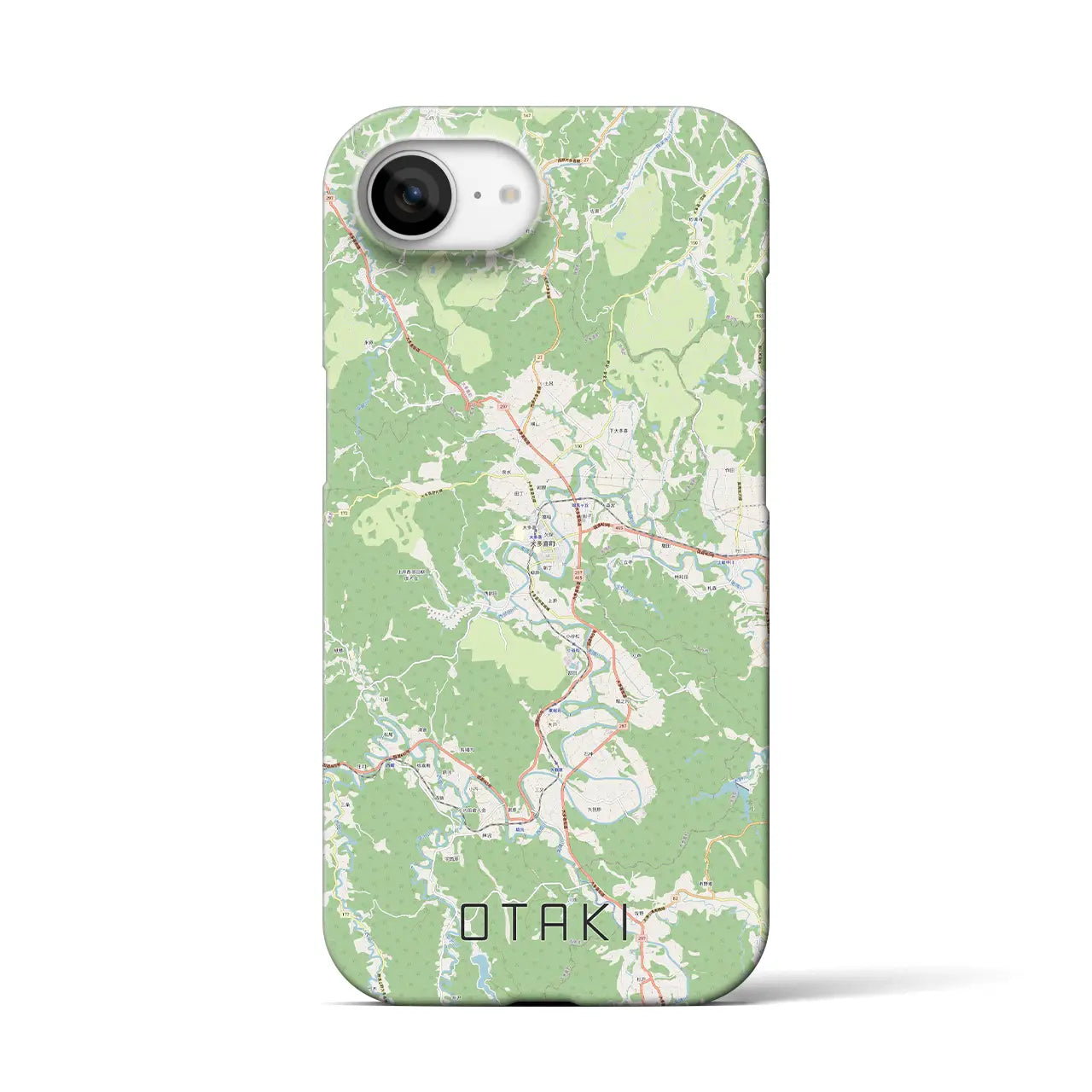 【大多喜(千葉県)】地図柄iPhoneケース(バックカバータイプ)