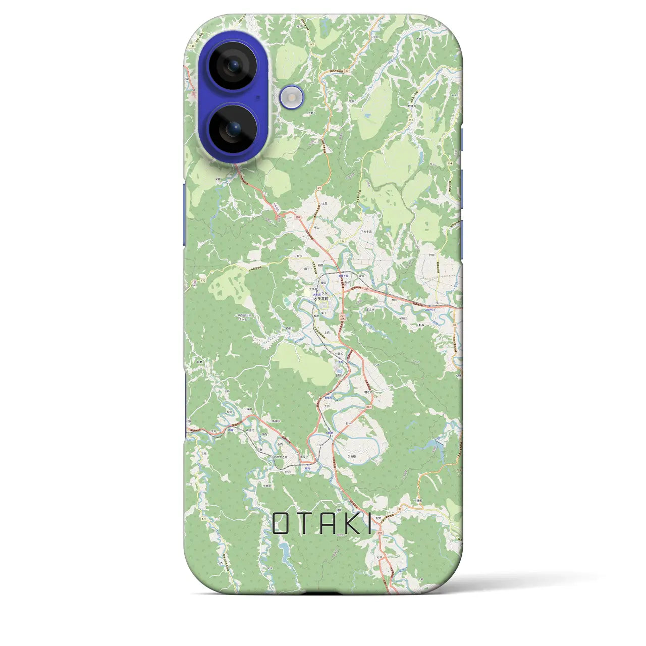 【大多喜(千葉県)】地図柄iPhoneケース(バックカバータイプ)