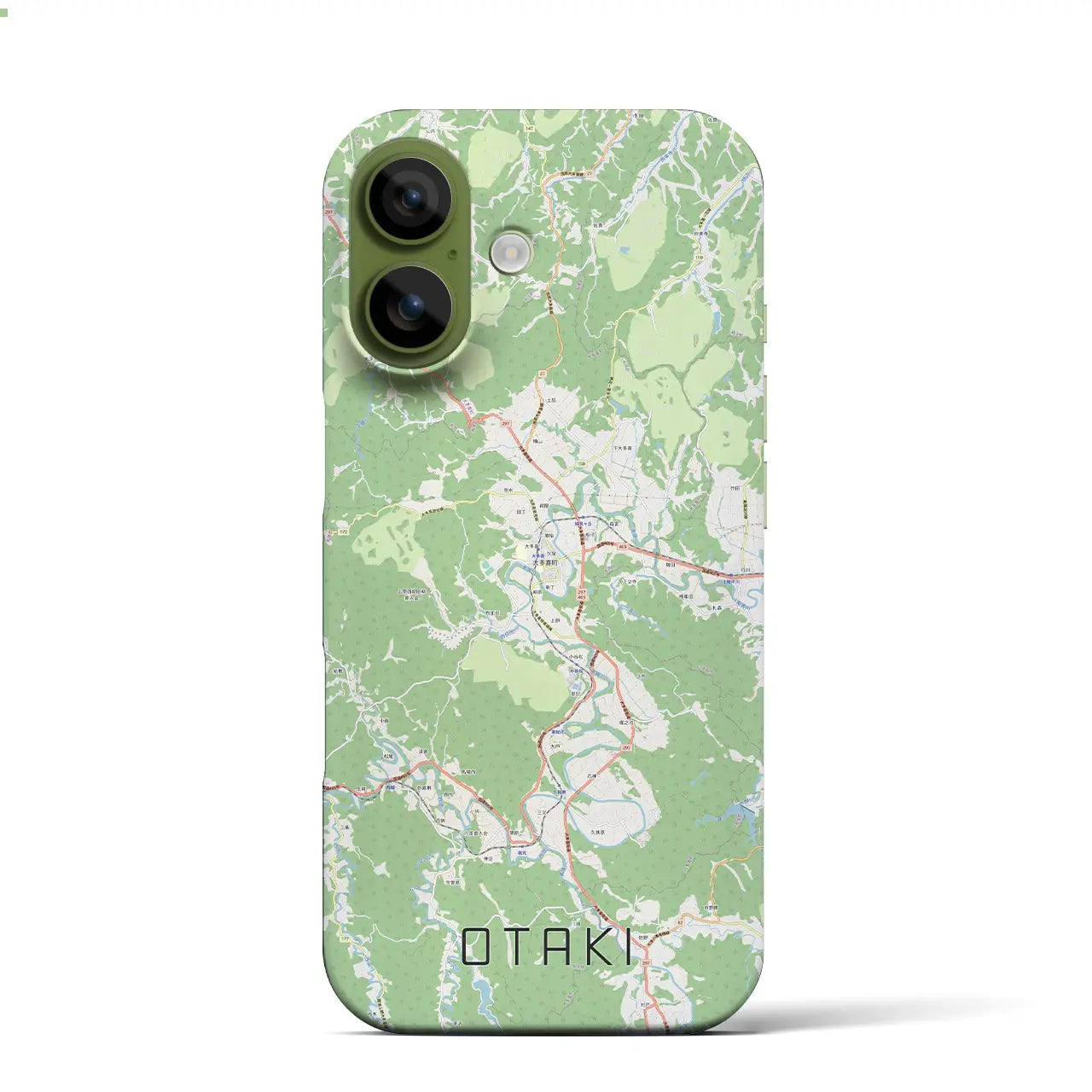 【大多喜(千葉県)】地図柄iPhoneケース(バックカバータイプ)