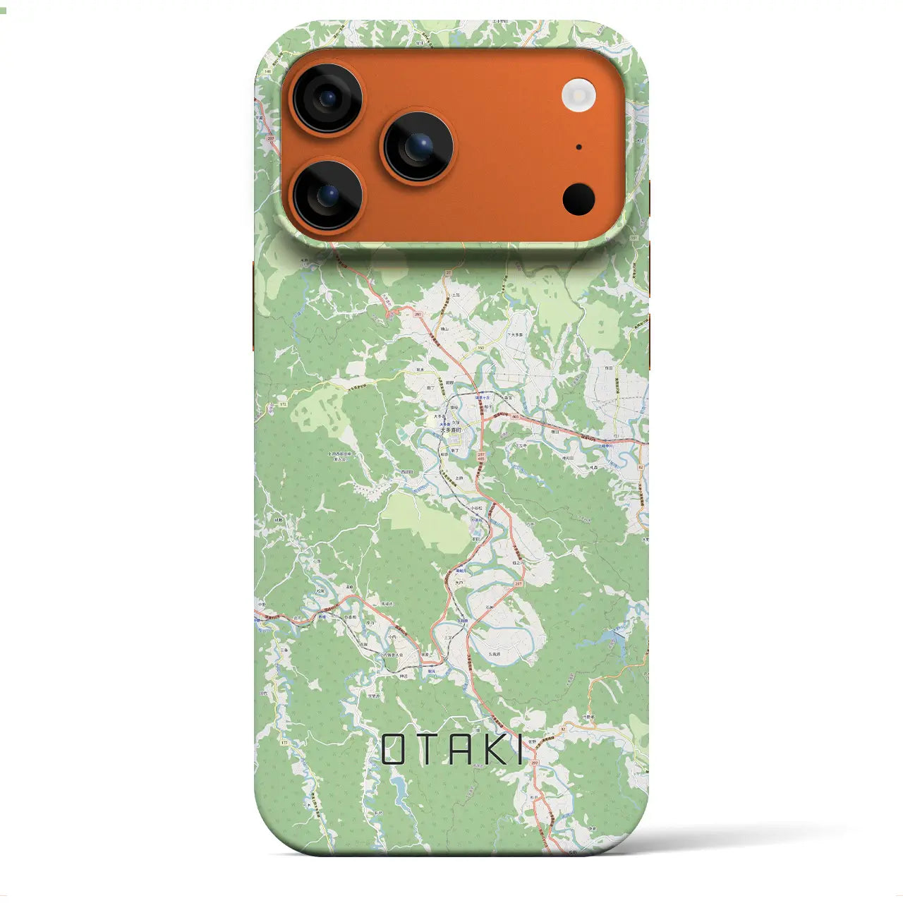【大多喜(千葉県)】地図柄iPhoneケース(バックカバータイプ)