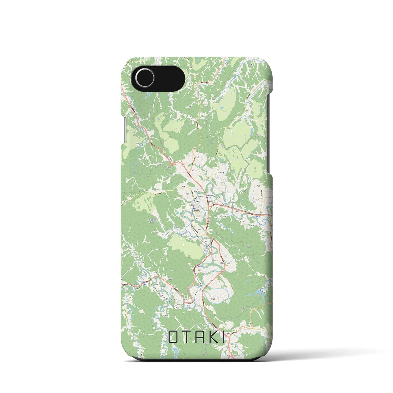 【大多喜(千葉県)】地図柄iPhoneケース(バックカバータイプ)