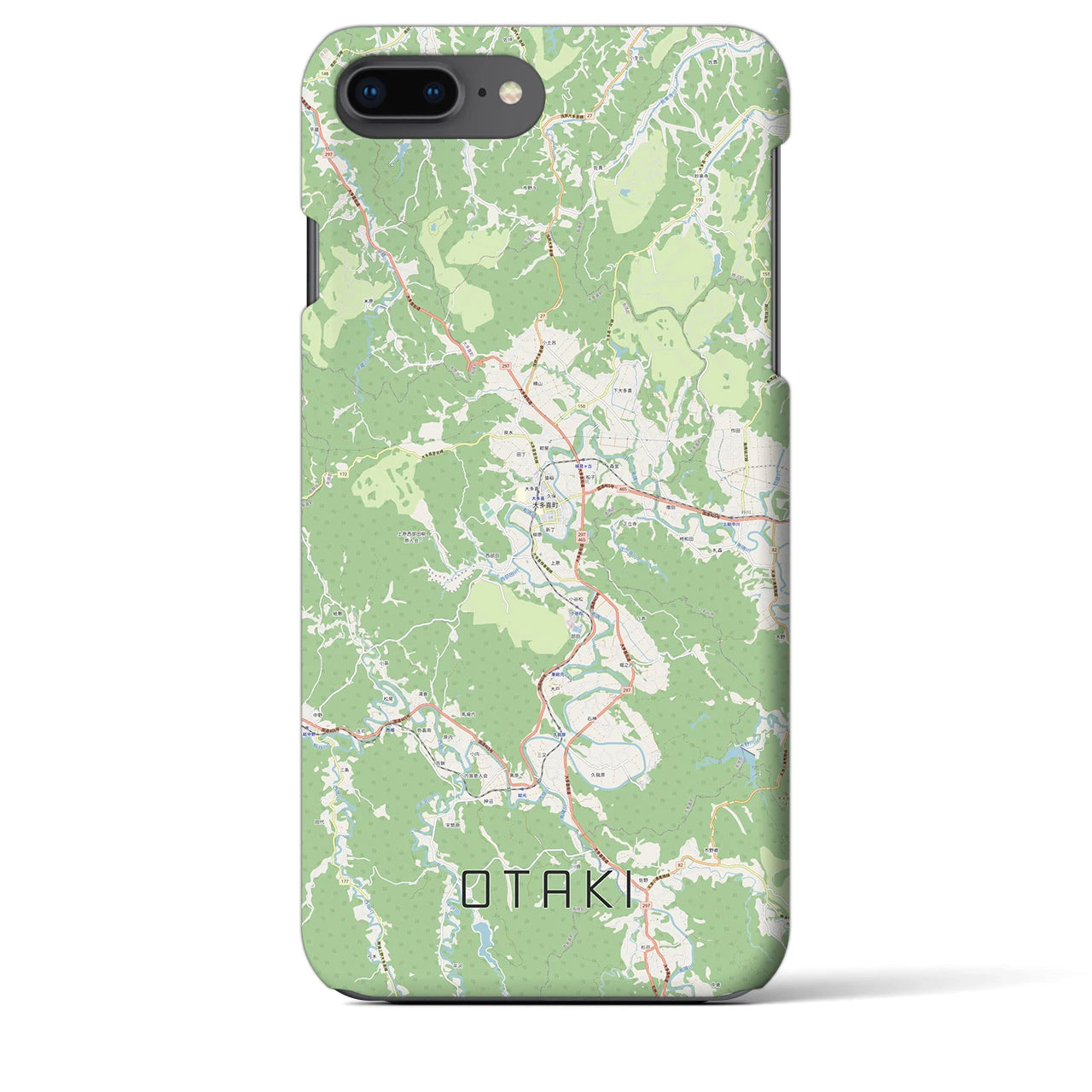 【大多喜(千葉県)】地図柄iPhoneケース(バックカバータイプ)