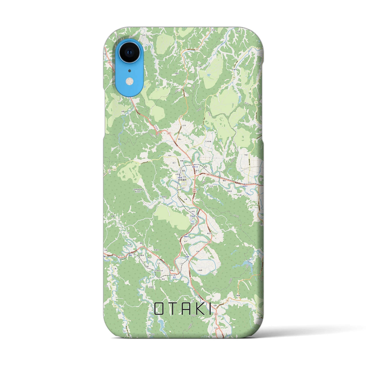 【大多喜(千葉県)】地図柄iPhoneケース(バックカバータイプ)