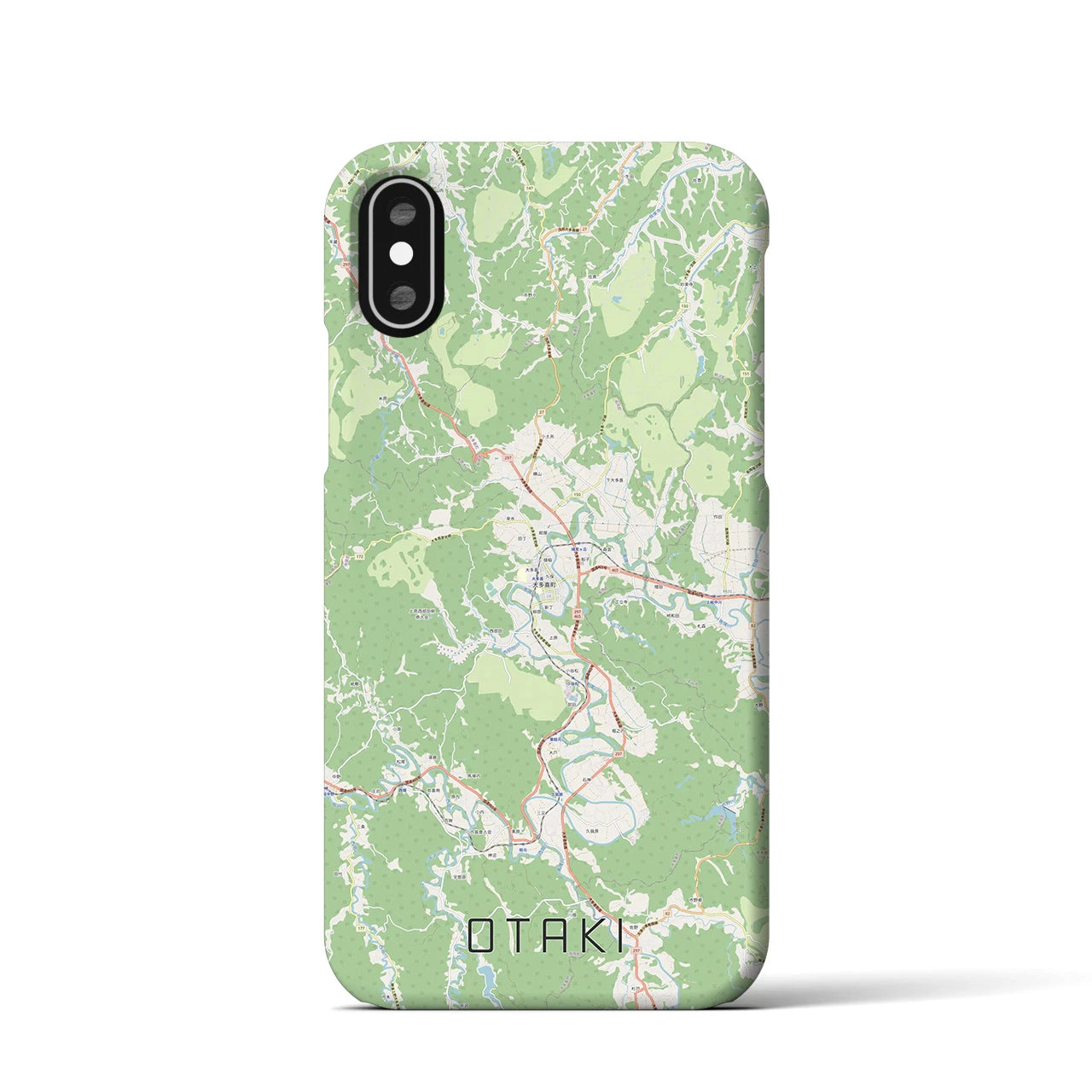 【大多喜(千葉県)】地図柄iPhoneケース(バックカバータイプ)