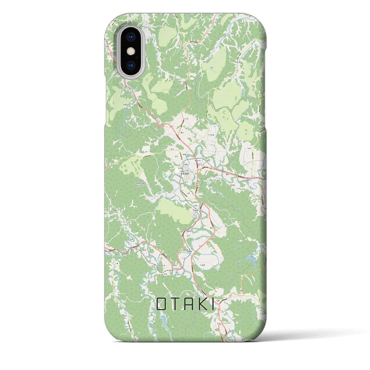【大多喜(千葉県)】地図柄iPhoneケース(バックカバータイプ)