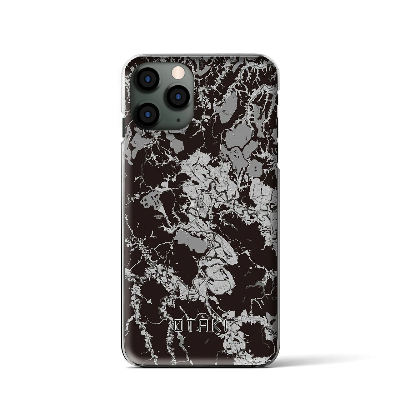 【大多喜(千葉県)】地図柄iPhoneケース(クリアタイプ)